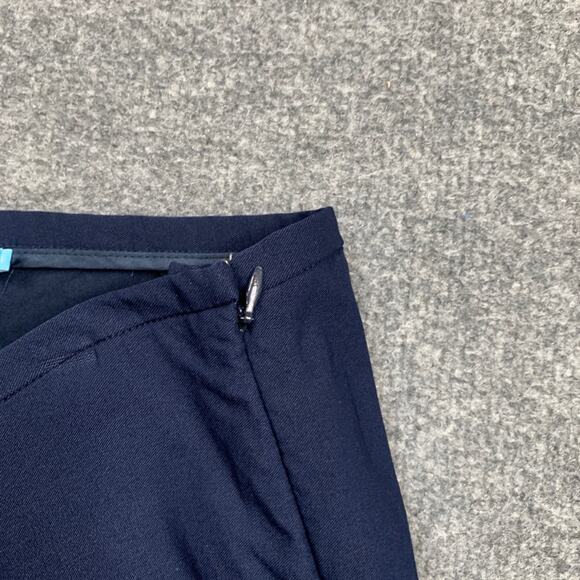 J. Mclaughlin Pants Womens 6 Navy Stretch Skinny Tapered Ankle Side Zip Trousers - Picture 4 of 12